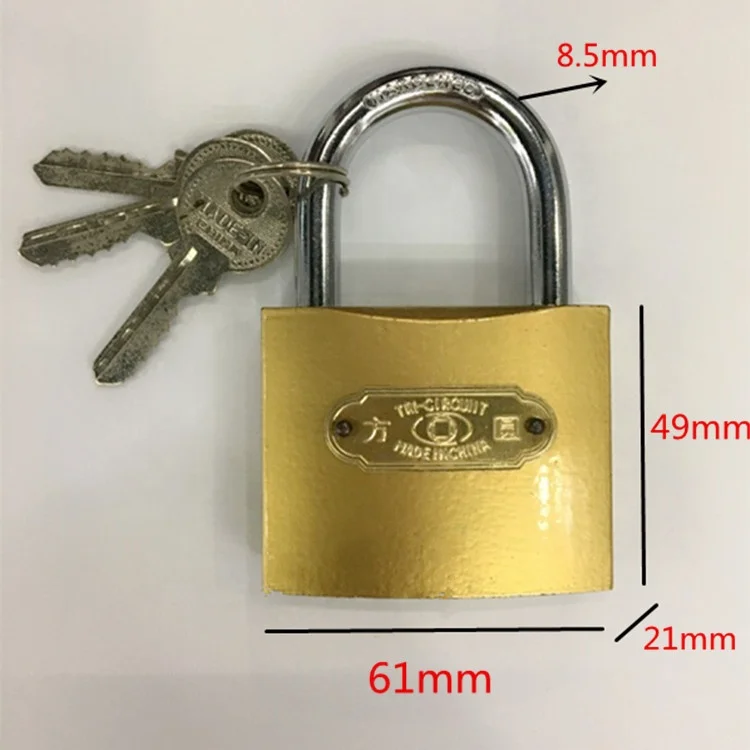 canyu lock factory cheap price imitate brass padlock Hot sale products door lock big small size padlock 32mm yellow lock