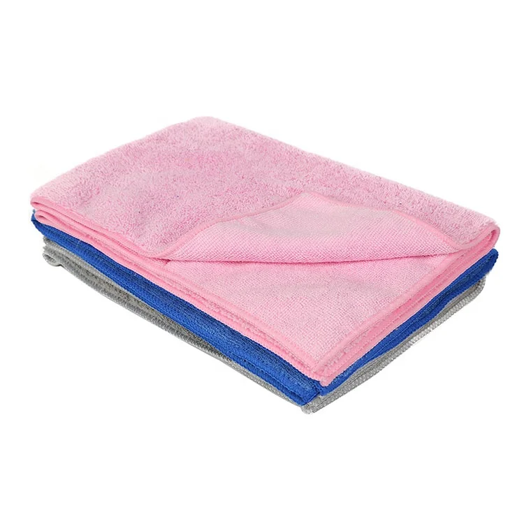 Super Absorbent Car Wash Overlocking Microfiber Towel With Longer Pile