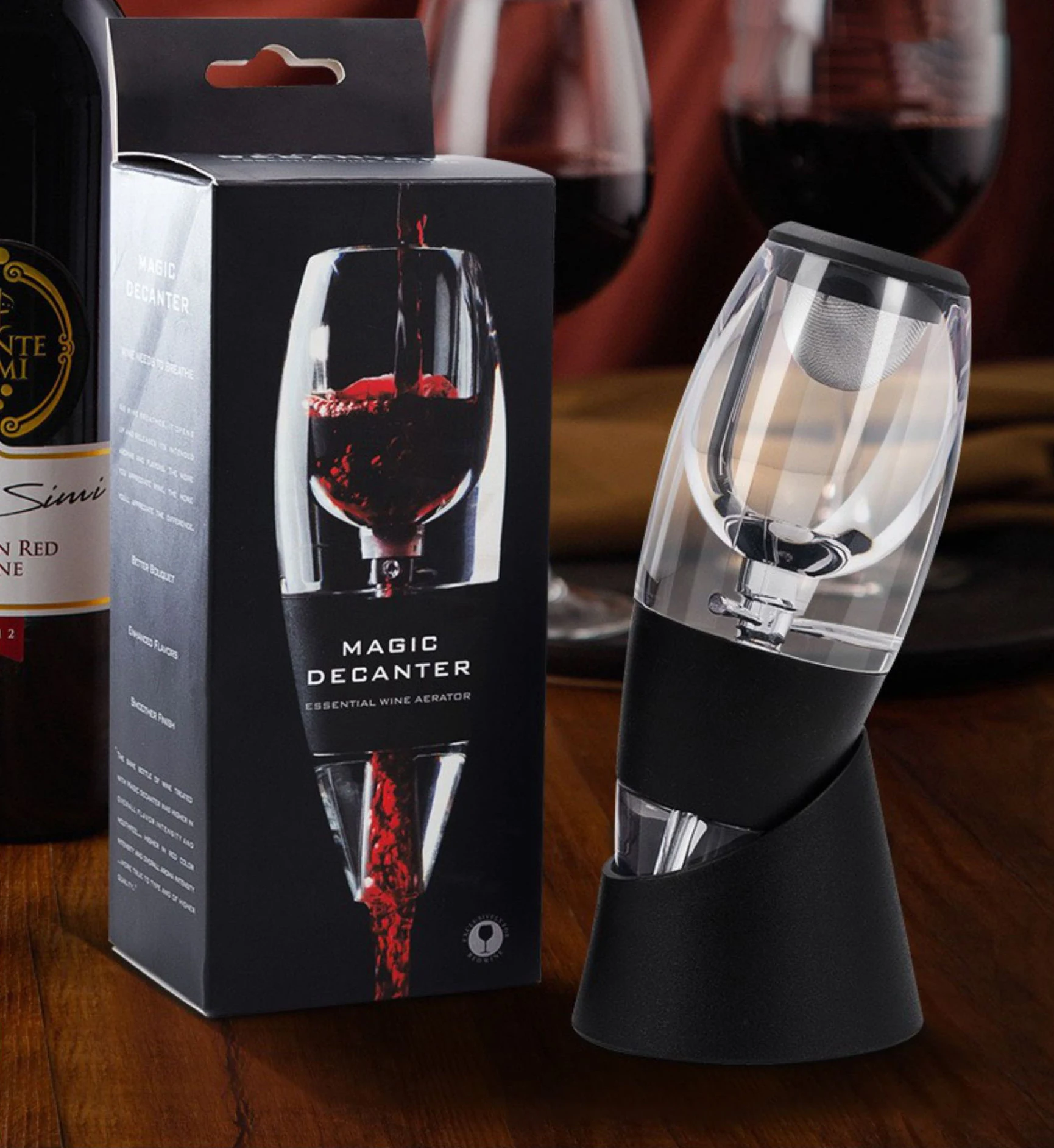 CL566 Portable Red Wine Decanter Aerator Bar Accessories Wine Whisky Quick Decanter Red Wine Decanter Aerator