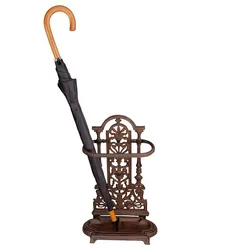 Antique Rust Umbrella Storage Rack Cast Iron Retro Dry Umbrella Stand Base Umbrella Holder Indoor Rack