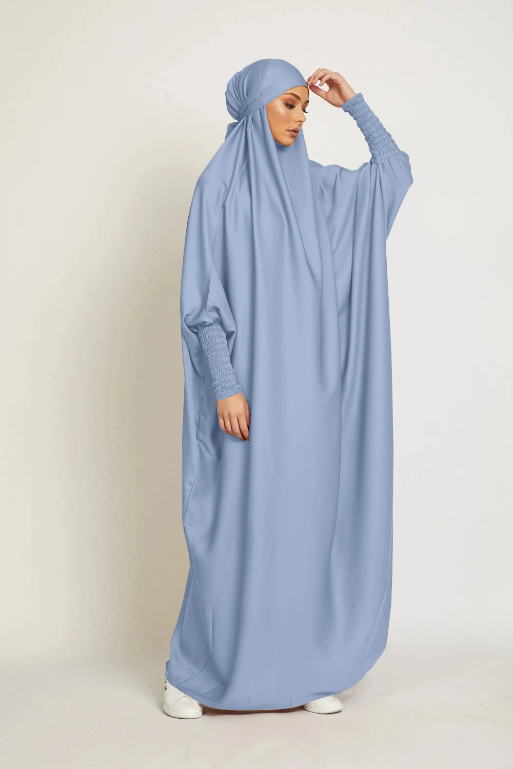 3185 kuwii wholesale manufacturer Well Made Islamic Jilbab Muslim Khimar Niqab Burqa Muslim Jilbab Women Prayer Abaya Clothing