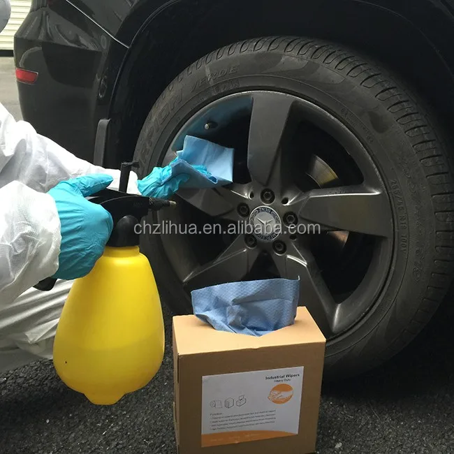 Blue White General Cleaning Wiper Roll , Lint Free Nonwoven Industrial Paper Wiper Roll,SMT Wiper Roll