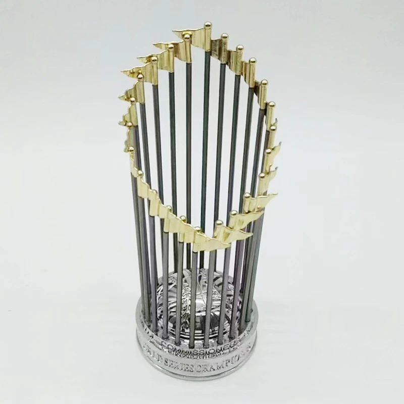 12cm Alloy Trophy All Years Baseball League Championship Trophy Cup Sports Games Memory Arts Crafts for Sport Fans