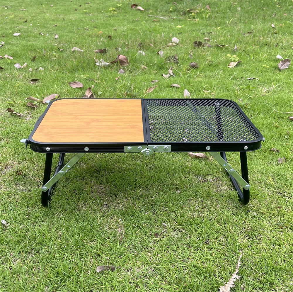 New Half Net Bbq Picnic Suitcase Korea Wood Grill Portable Small Camp Stove Igt Outdoor Folding Camping Table