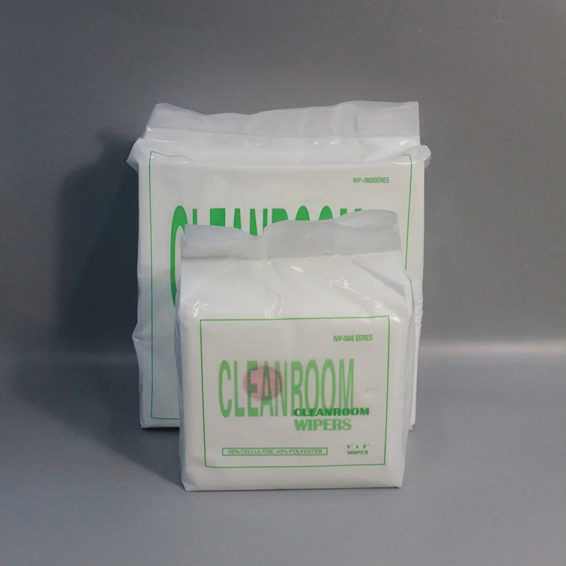 Hot Sales disposable 55% cellulose Industry Cleaning Wipe Paper Cheap Lint Free Lab Paper Wiper cleanroom nonwoven wipes 0609