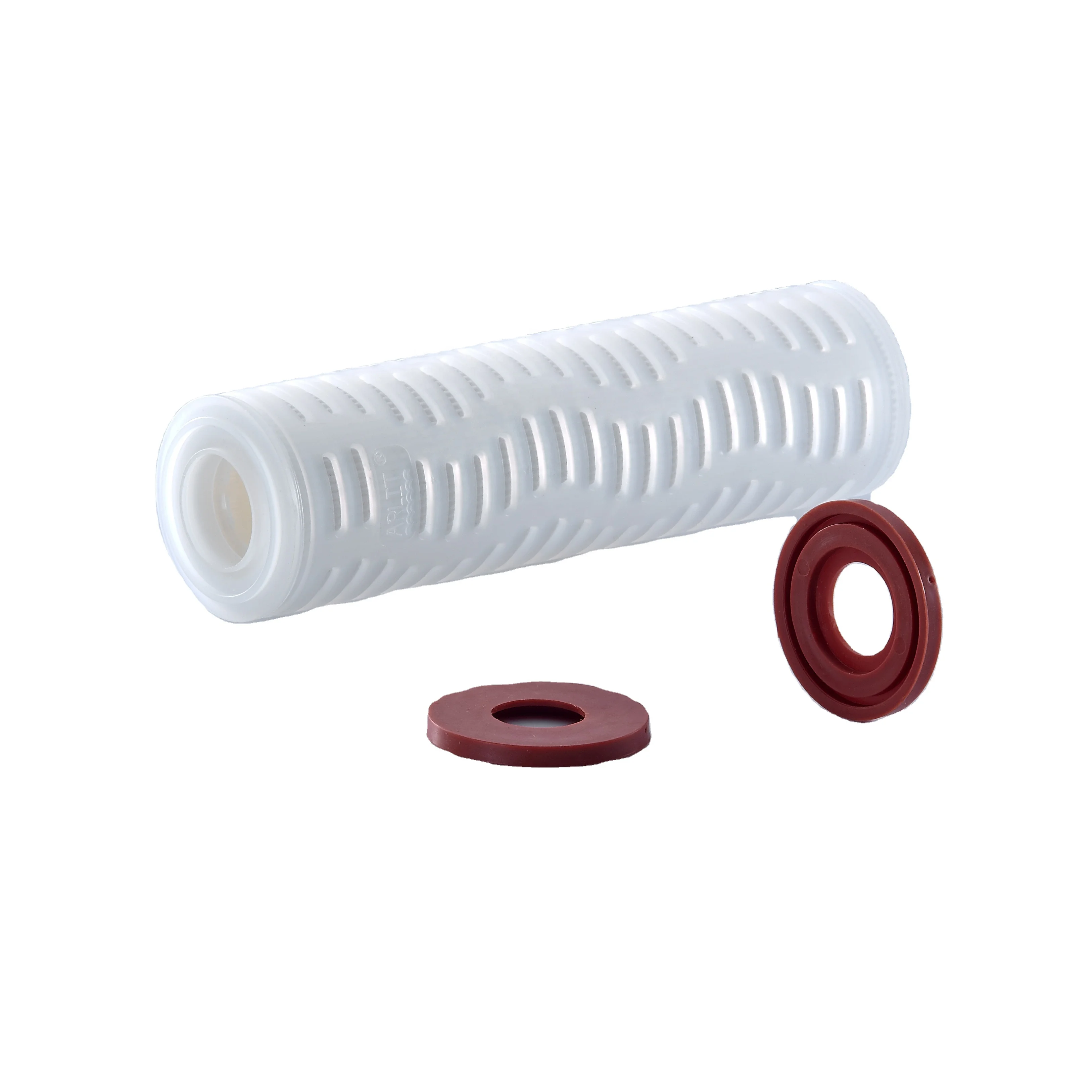 
 10 дюймов 1 микрон полипропиленовая мембрана плиссированные фильтры для очистки воды жидкий фильтр  