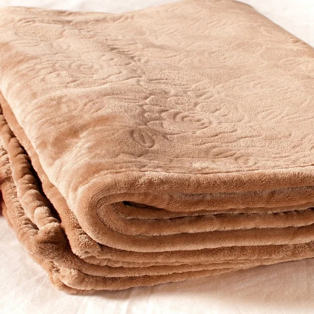 Custom winter snuggle sustainable plaid super soft fine smooth solid printed flannel fleece blanket sofa bedding blanket throws