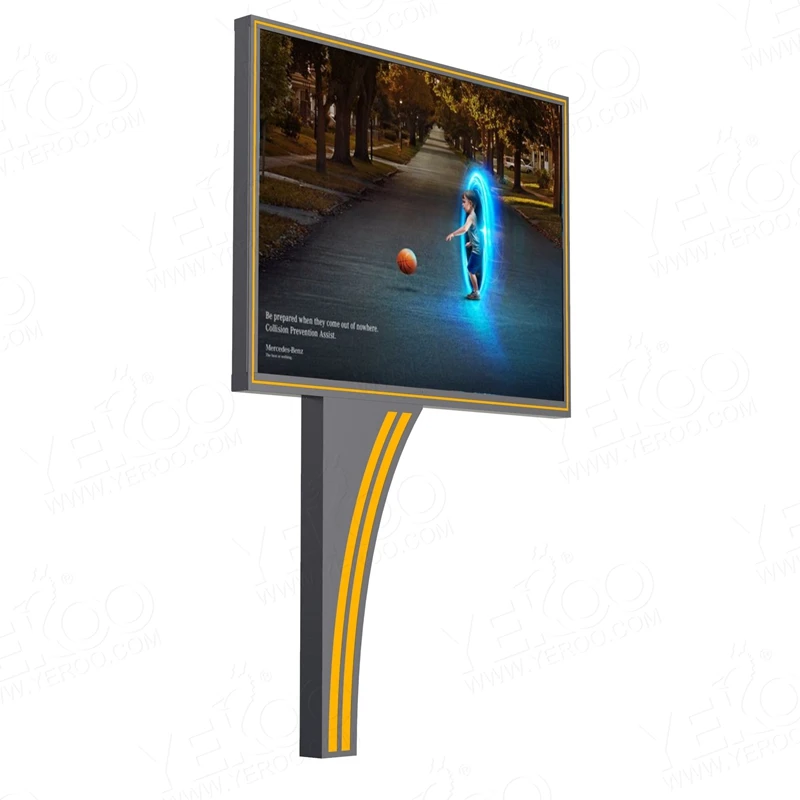 Street Giant Digital Billboard Steel Structure Mega P4 LED Screen Billboard Price