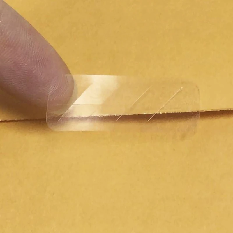 Custom Roll Transparent Round Rectangle Tamper Proof Sticker Clear Seal Blank Tamper Evident Labels
