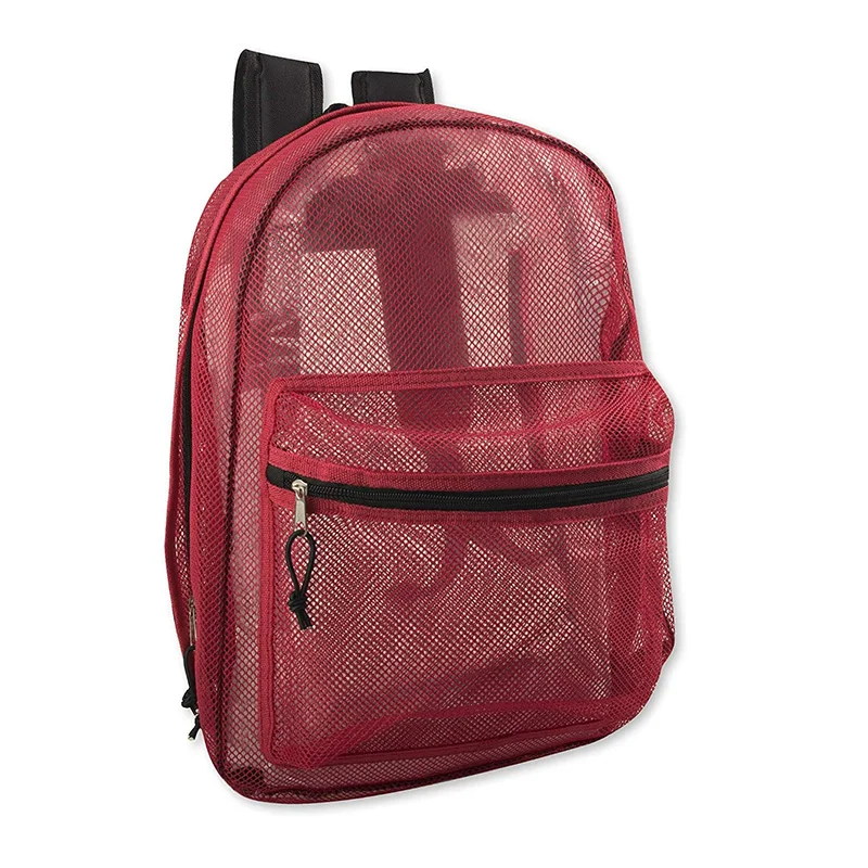 Custom Lightweight Netted Camping Daypack Breathable Mesh-panel Trail Outdoor Ventilated Backpack for Outdoor Activities Hiking