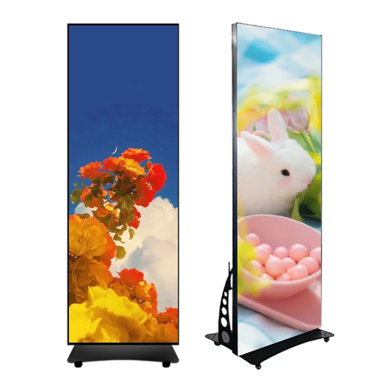 Folding Advertising Screen Digital Screen For Advertising Led Display Poster Screen Digital Signage Display