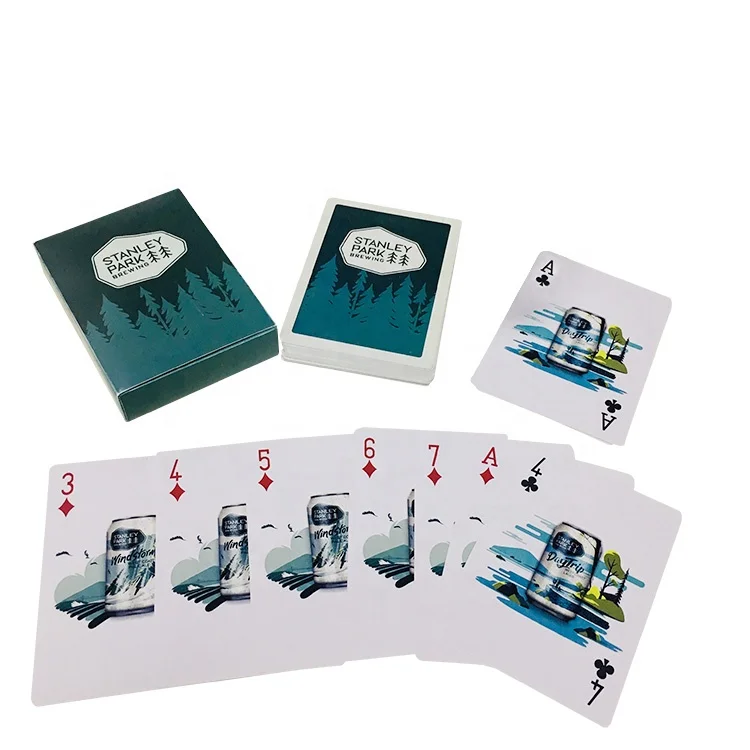 
custom stars top quality plastic playing poker cards 