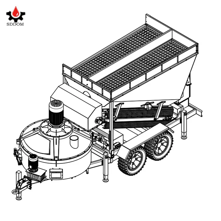 Factory Price Small Concrete Mixing Plant In Nepal 50m3/h Mobile Concrete Mixing Plant With Cement Silo