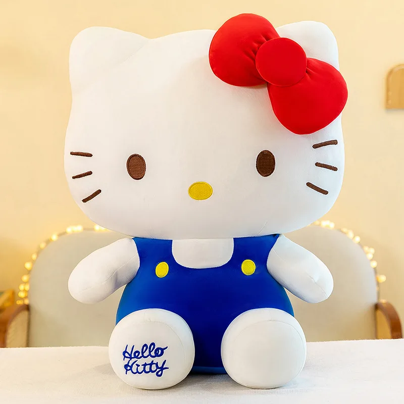Sanrios Hello KT Kuromi Melody Stuffed Toys Cute Plush Cinnamoroll Toys Kawaii Baby Christmas Gifts Children Dolls For Girl