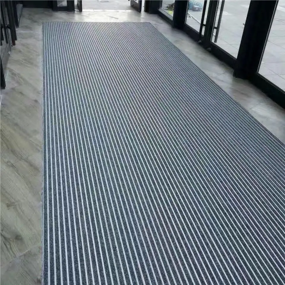 Customized Door Mats Aluminum Alloy Floor Carpet Roll Up Recessed Entrance Mat