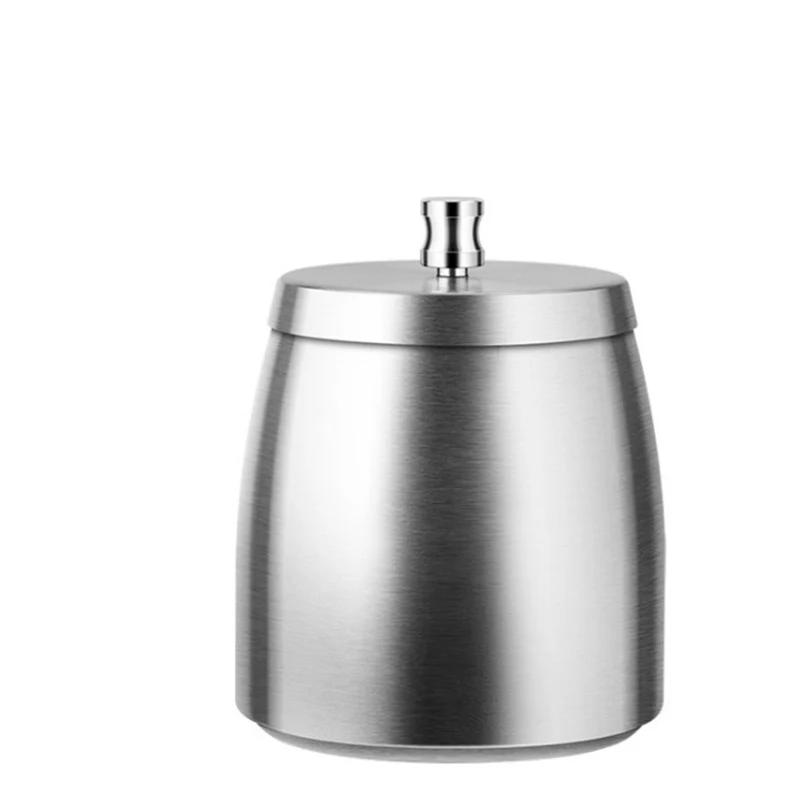 Hot sell 2021 factory Stainless steel ashtray Black gold silver luxury ash tray custom logo ash tray