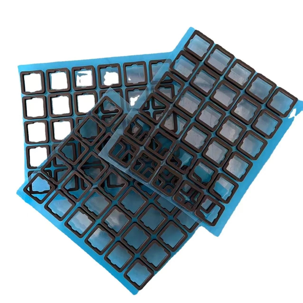Durable and not falling off Flame Retardant High Resilience Die Cut Black PORON Keyboard Pad