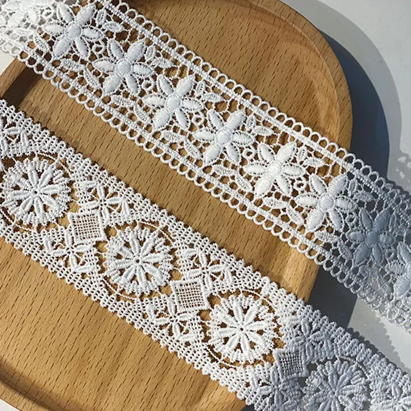 Custom Embroidered Bilateral Openwork Water-Soluble Lace Polyester Lolita Neckline Lace