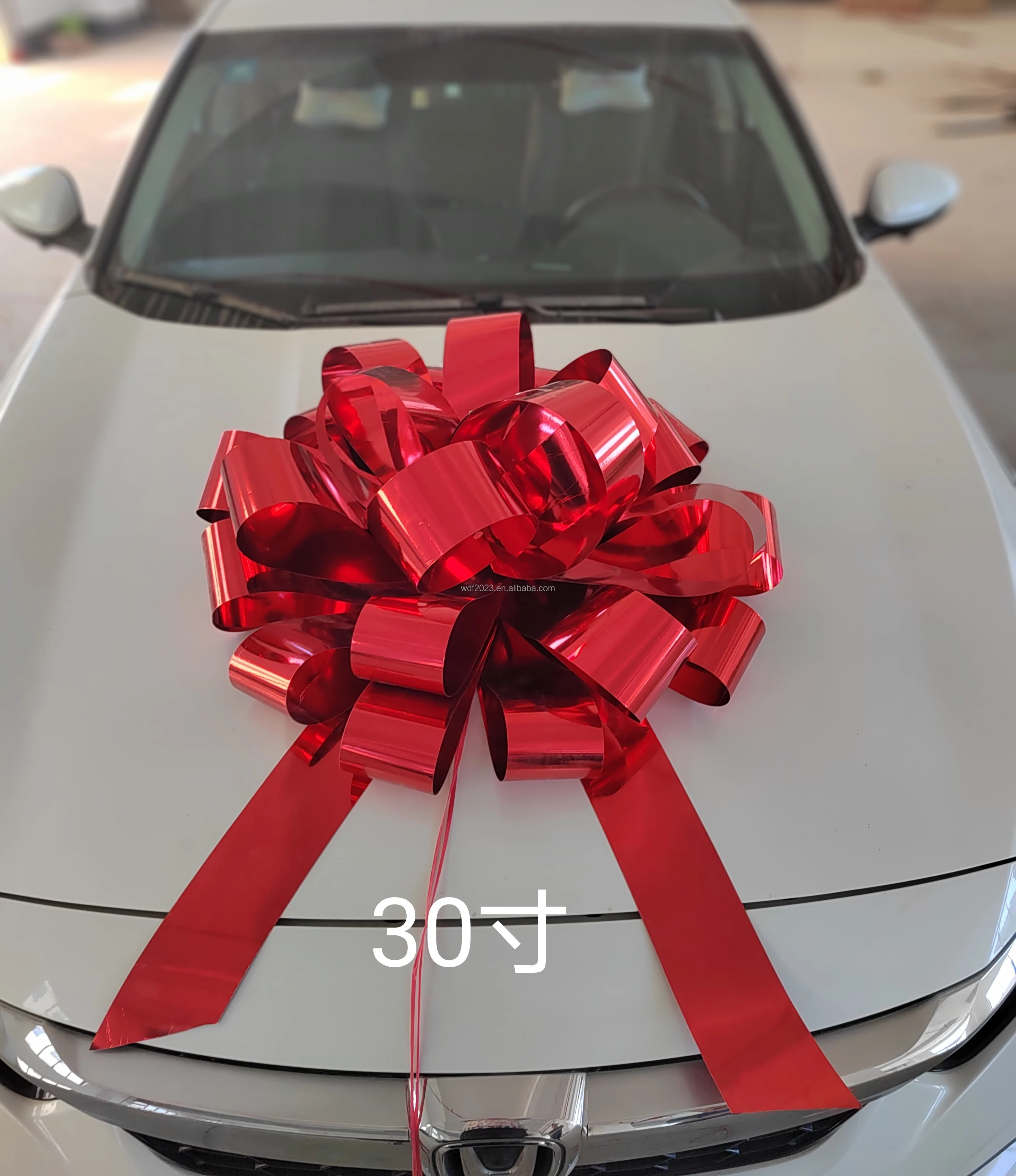 Good Quality Big Plastic 30inch Vinyl Ribbon Indoor Outdoor Christmas Festival Holiday Time Decorating  Car Bow