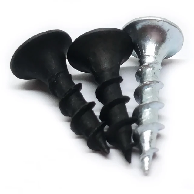 Hot Selling Dry Wall Screw Factory Stainless Steel Flat Bugle Head Gypsum Self Tapping Drywall Screw Black Phosphated