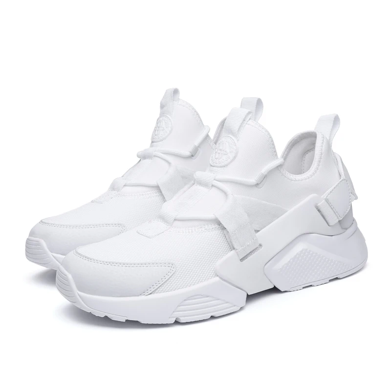 Мужские и женские спортивные кроссовки, однотонные, белые, черные, большие размеры