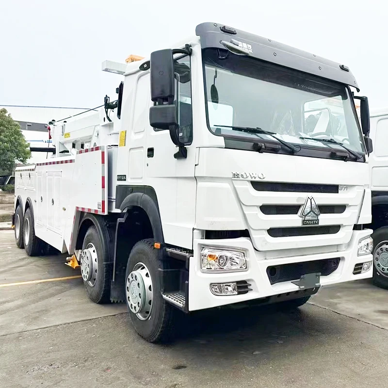 Factory Cost SINOTRUK HOWO 8x4 40T Towing Wrecker Truck Recovery Truck Vehicle Traffic Accident Bad Car Carrier