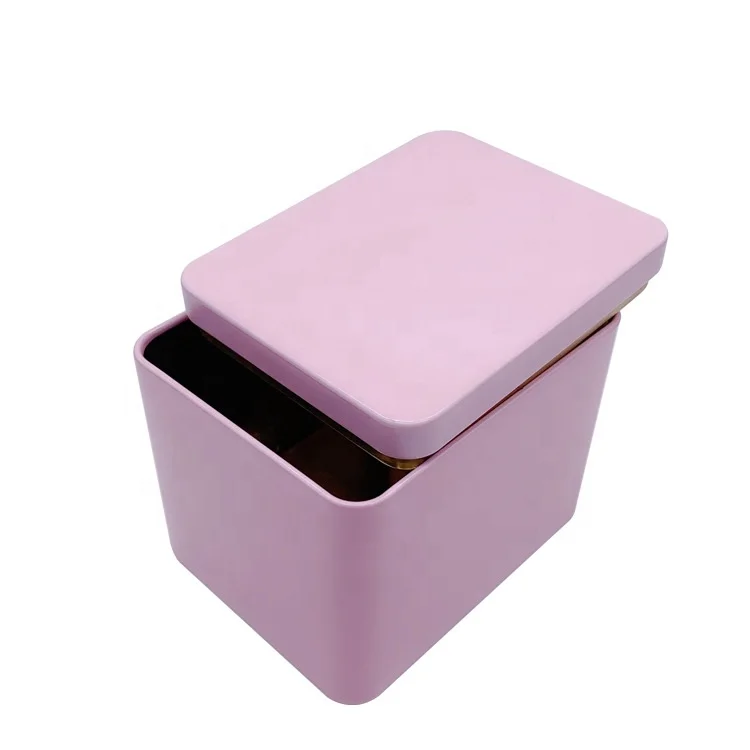 Aluminum tins wholesale packaging coffee large tea tins vintage metal print rectangular tins tea caddy box for tea