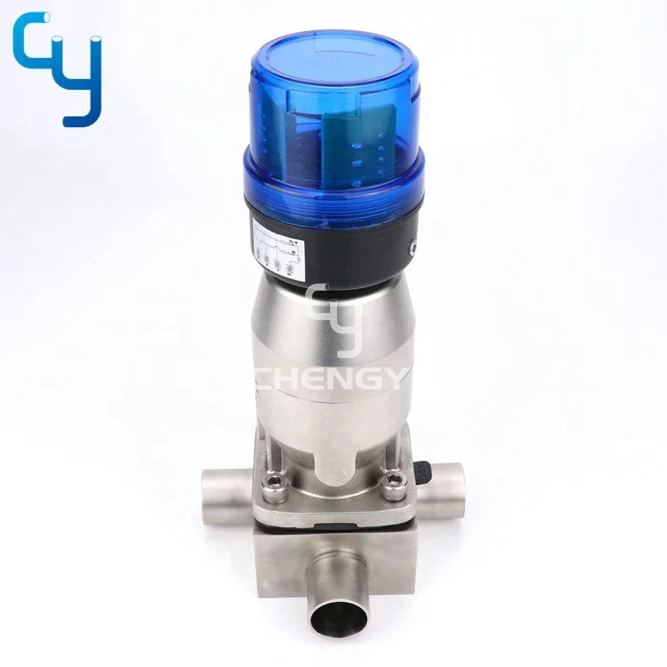 Forged T type 3 way diaphragm valve  for WFI loop user point automatic T valve