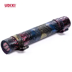 Udixi PU Leather Dragon Scale Foldable Dice Mat RPG Dungeons and Dragons custom logo Dice Scroll