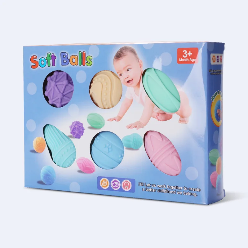 Wholesale Natural Rubber Floating Bath Toys Soft Ball with Animal Shapes Custom Logo PVC Baby Water Toys for Kids Bulk Packed