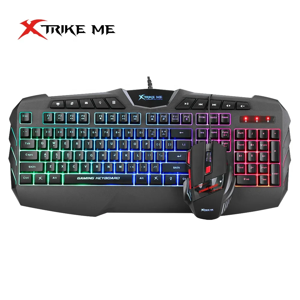 Оптовая продажа, компьютерная usb Проводная игровая мышь, клавиатура, наборы с клавиатурой, мышь teclado y, набор для ПК, геймеры