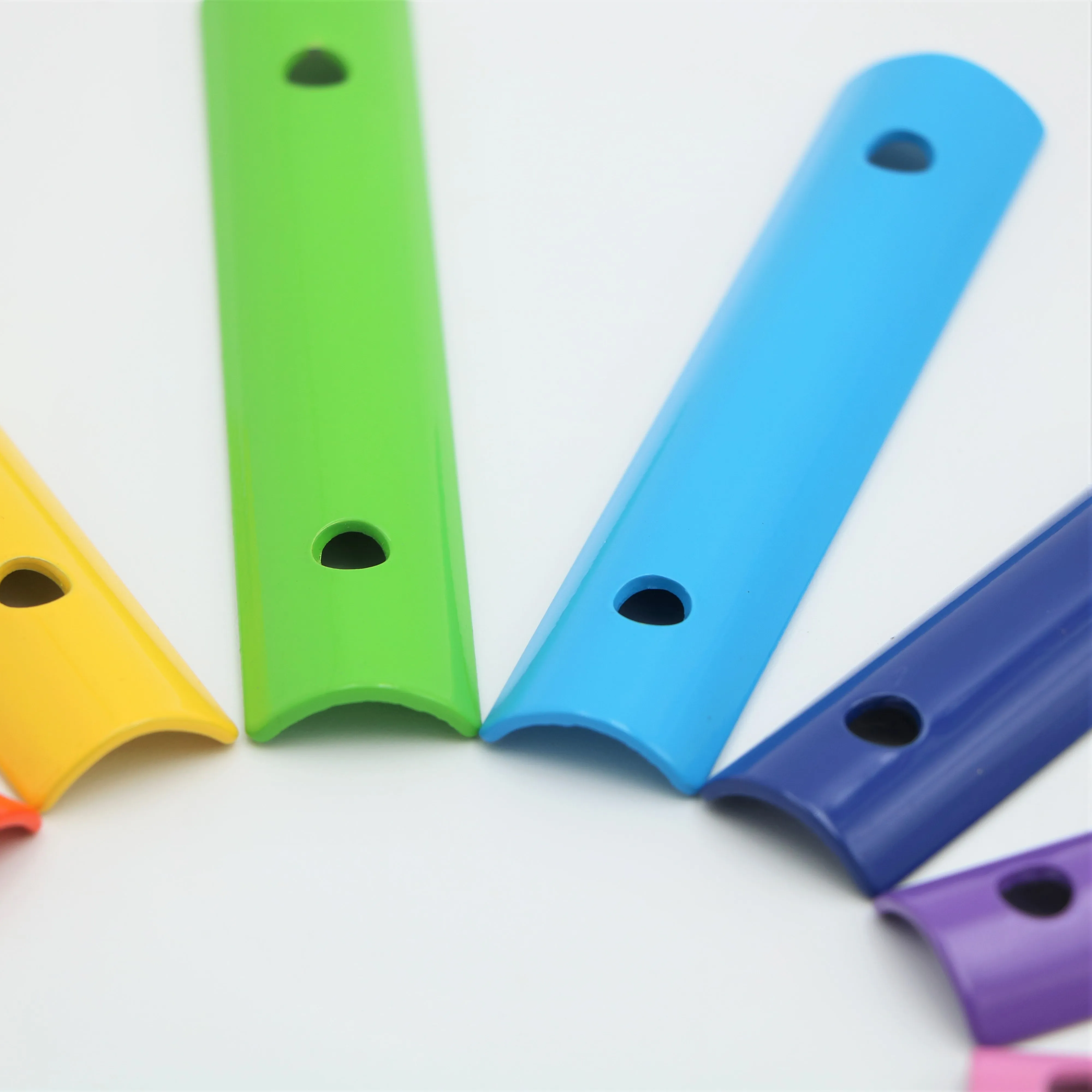 Wholesale Musical Instrument Percussion Plastic Desk Bell Set 8 Eight Tones Metal Rainbow Color Music Kids Toy