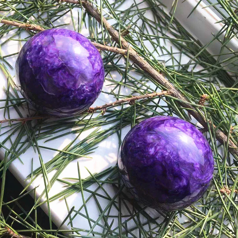 wholesale healing stone charoite sphere purple dragon crystal ball for gift