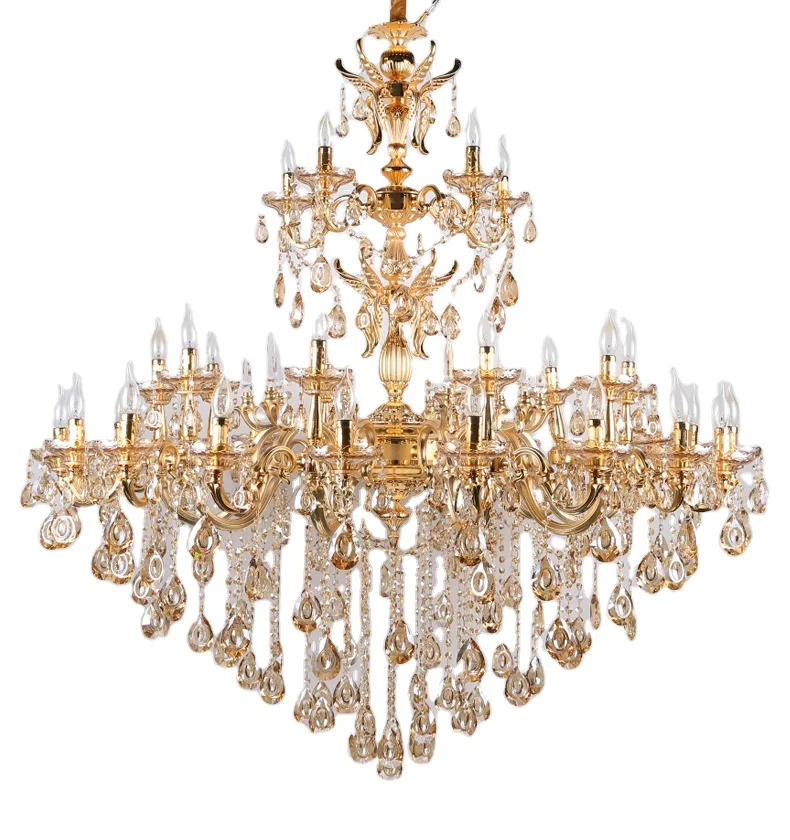 MEEROSEE Luminaire Lustres Lighting Vintage Crystal Chandelier Light Hanging Lamp for Restaurant Kitchen Dining room MD87226