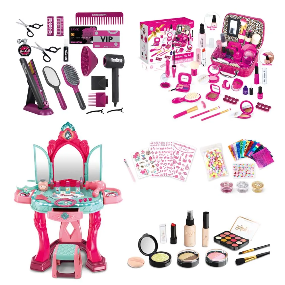Kids Makeup Pretend Play Fashion Toy Set - Beauty Bag, Make Up Toy for Girls, Wholesale Kid Makeup & Accessories