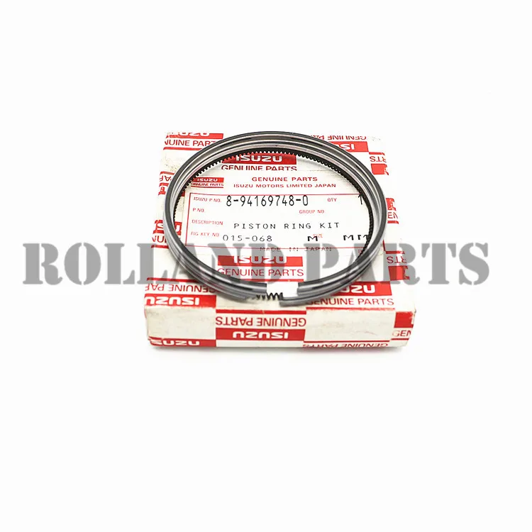 8941697480 8-94169748-0 Original Japan Piston Ring Set  Spares Parts 4FE1  4-CYLINDER