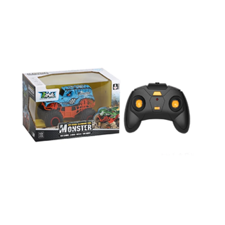 2.4 G RC spray frog dinosaur shape automobile toy for kids playing & rechargeable battery configuration