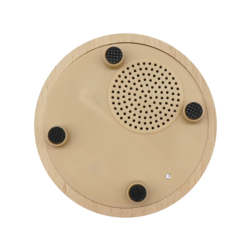 Wholesale 3D Illusion LED Base With Smart Speaker Music Night Lamp RGB Color Wooden LED Light Base For Crystal Ball