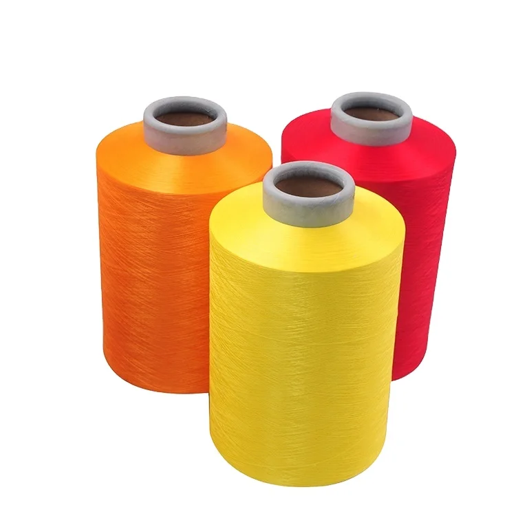 Manufacture 300D/96F Polyester Dope Dyed DTY yarn customized color Yarn for knitting sample available