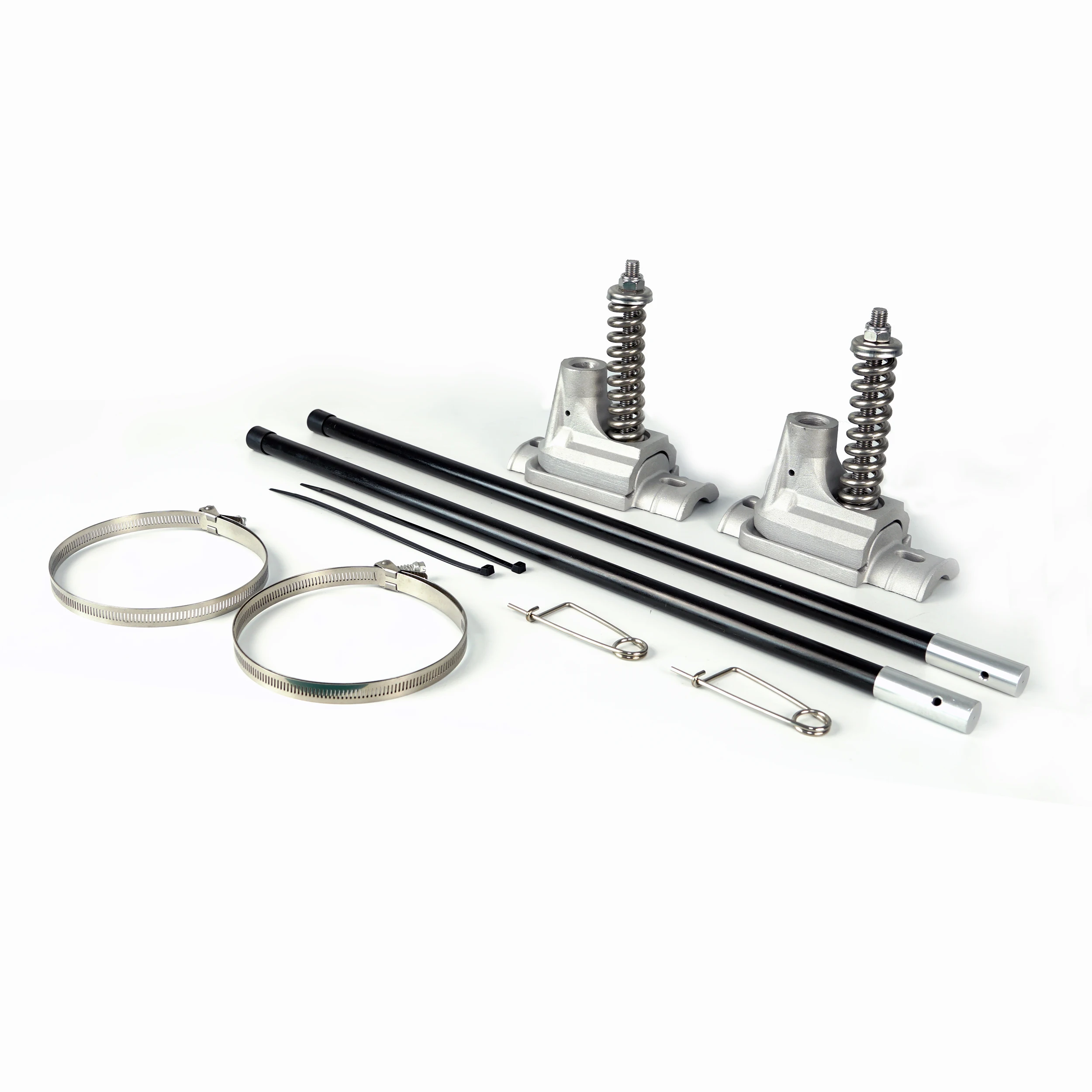 Light pole clamp for advertising banner light hanging clamp