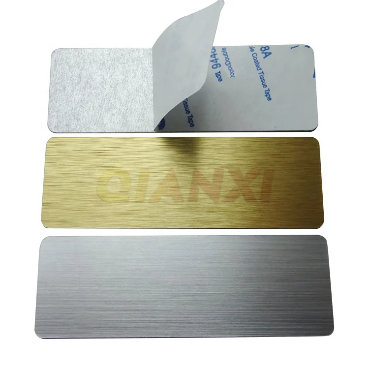 customized 304 316 ss metal engraved aluminium stainless steel logo name plates