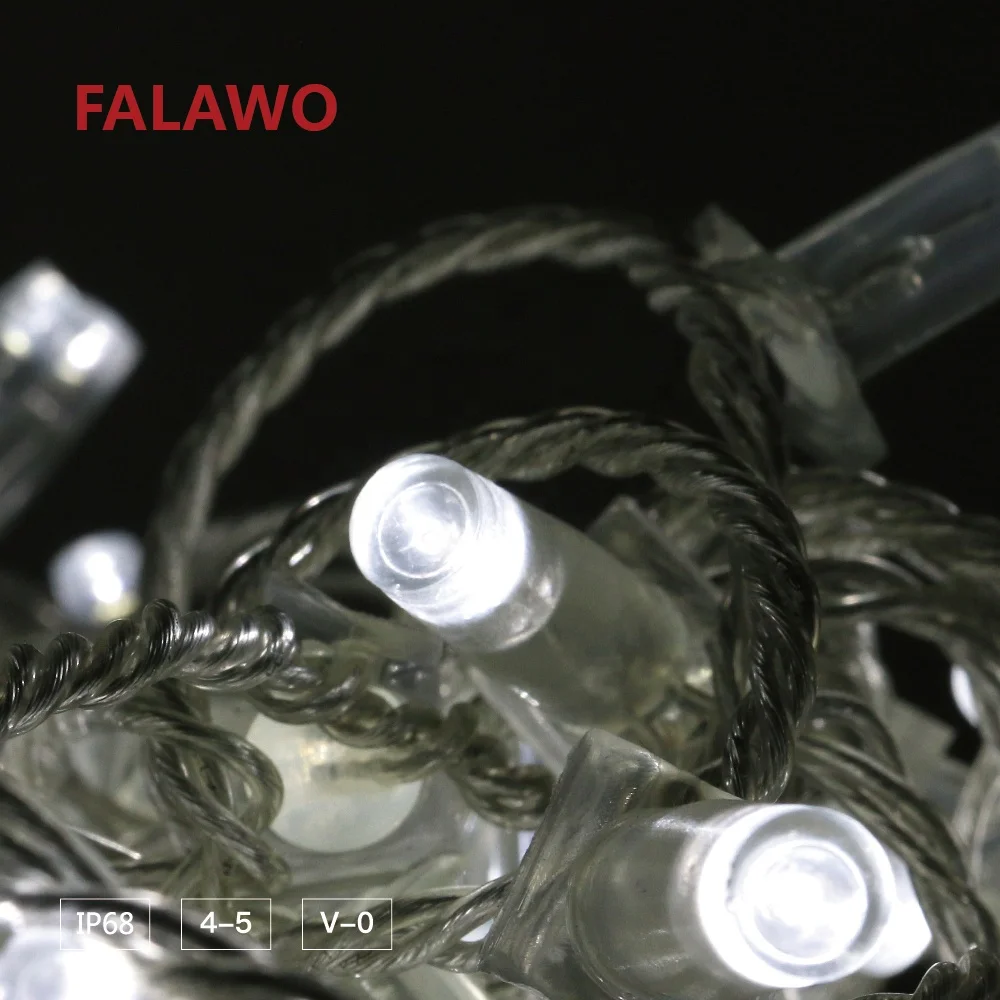 Flower 50LEDs Outdoor Decorative Built-in Waterproof Power Led Light Ip68 Waterproof Led  String Light For Christmas Party