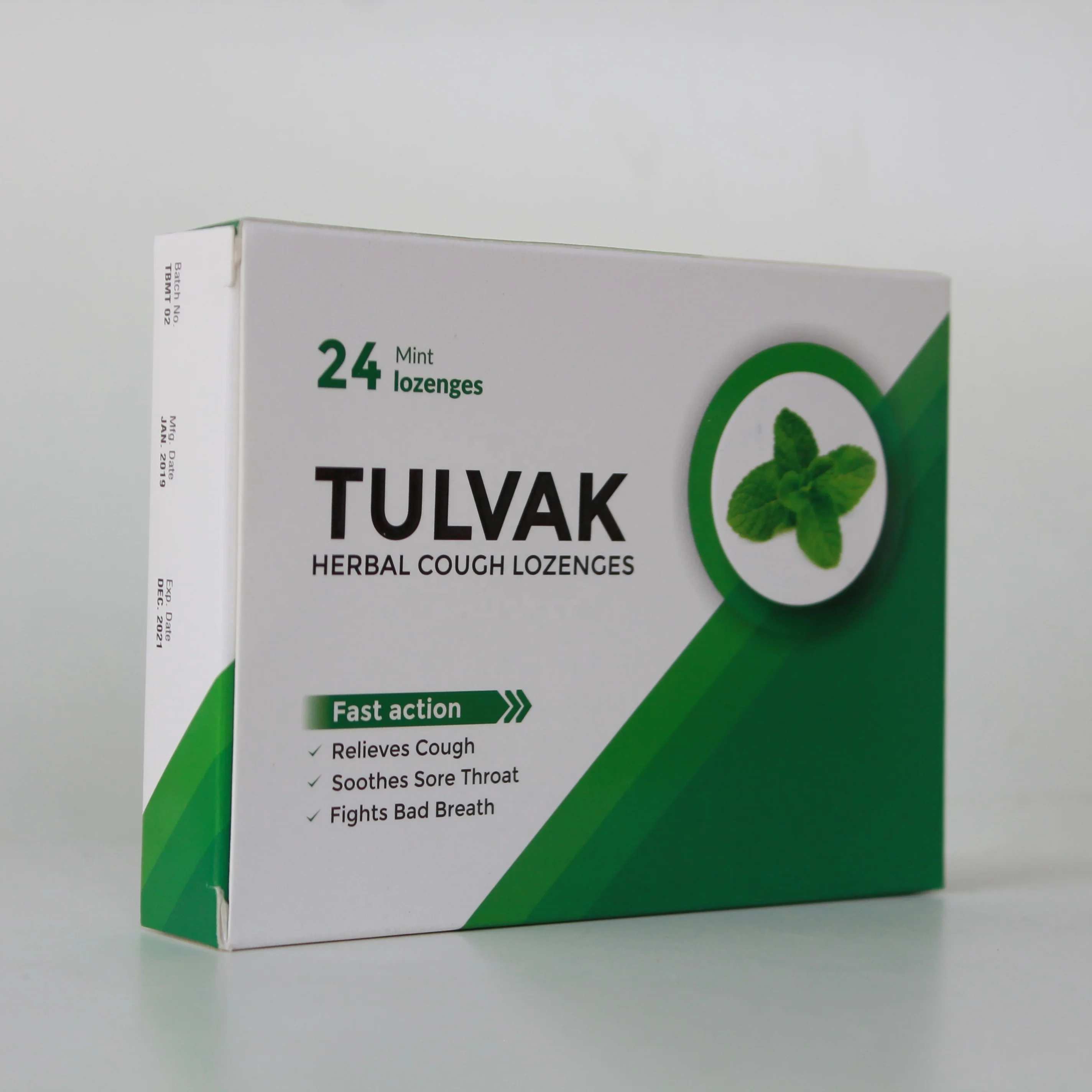 
Ayurvedic herbal immunizer cool mint flavor lozenge for bad breath sore throat from india 