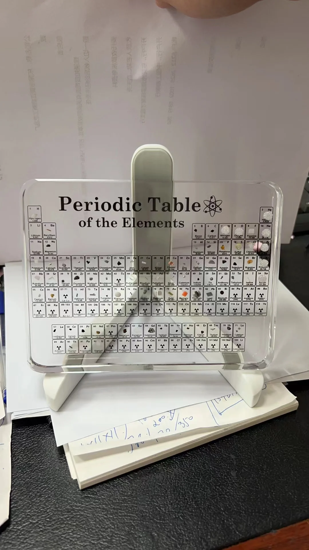 Exclusively for amazon Custom Hot Pressing Different Version Transparent Resin Inline Chemical element Specimen Mineral Block
