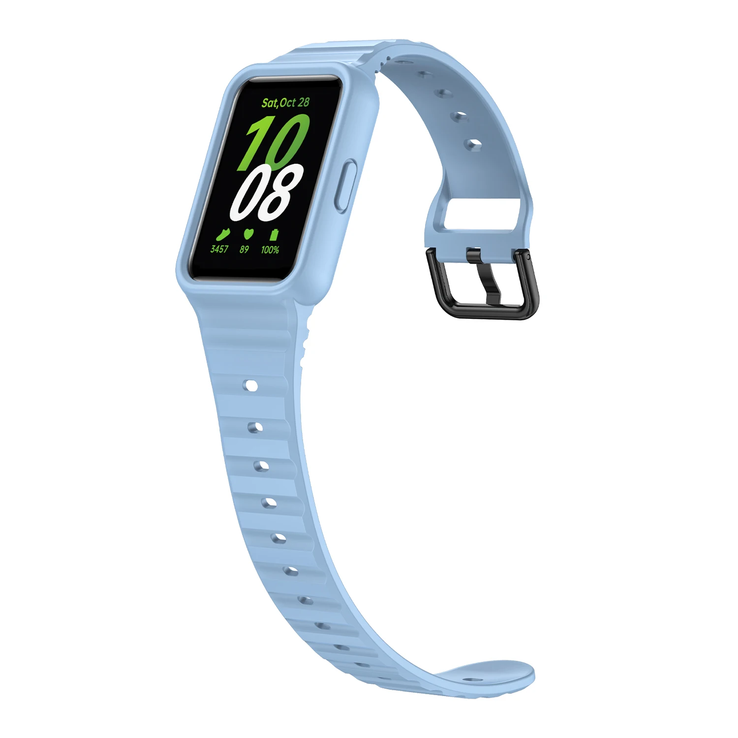 High Quality Newest Comfort Rubber Integrated Band Silicone Sport Strap For Samsung Fit 3 Watch Band