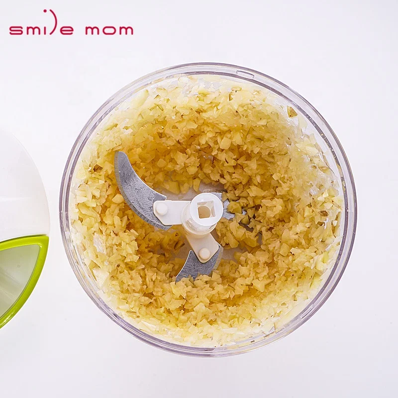 Smile mom Easy 3 Blade Hand Pull Food Chopper Vegetable Cutter Smart Veggie Slicer