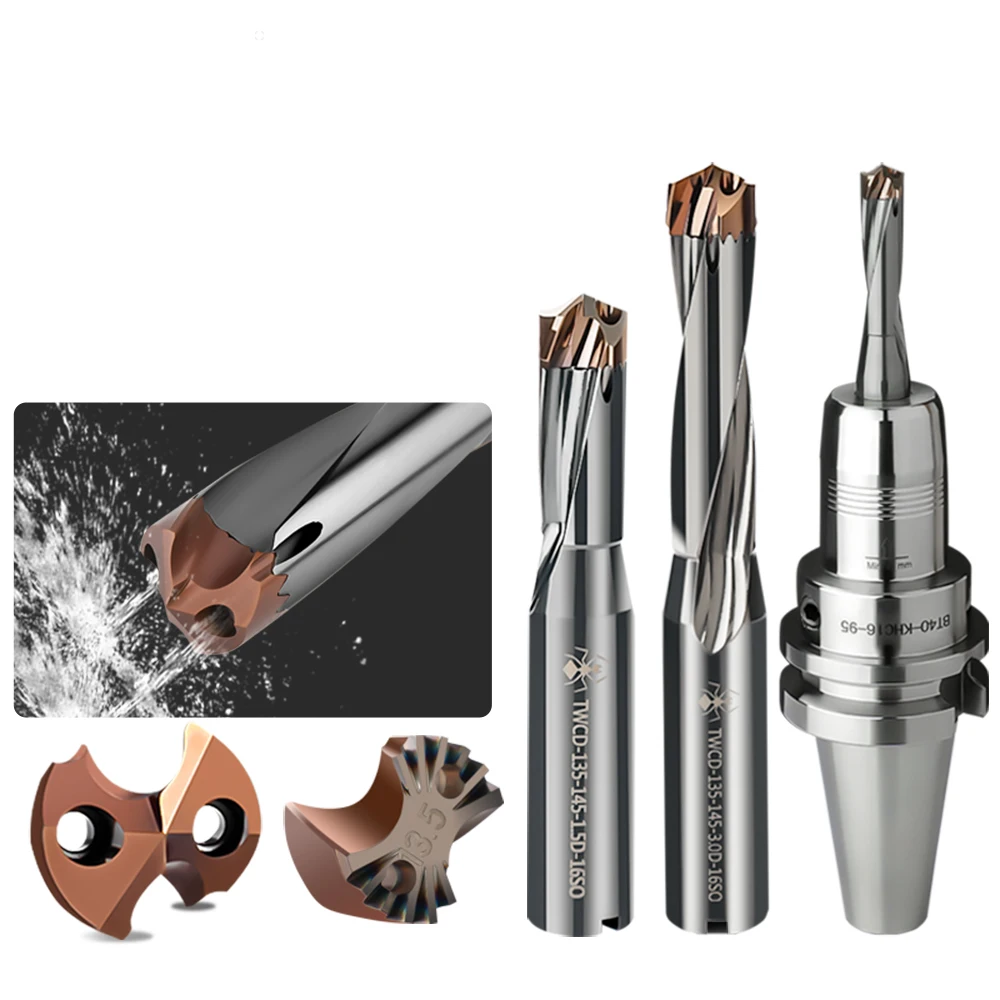 HOANYORE TWCD-100-105-5.0D-12S0 Tungsten Carbide Drill Bits Water & Internal Cooling Custom Coating for Milling OEM Support