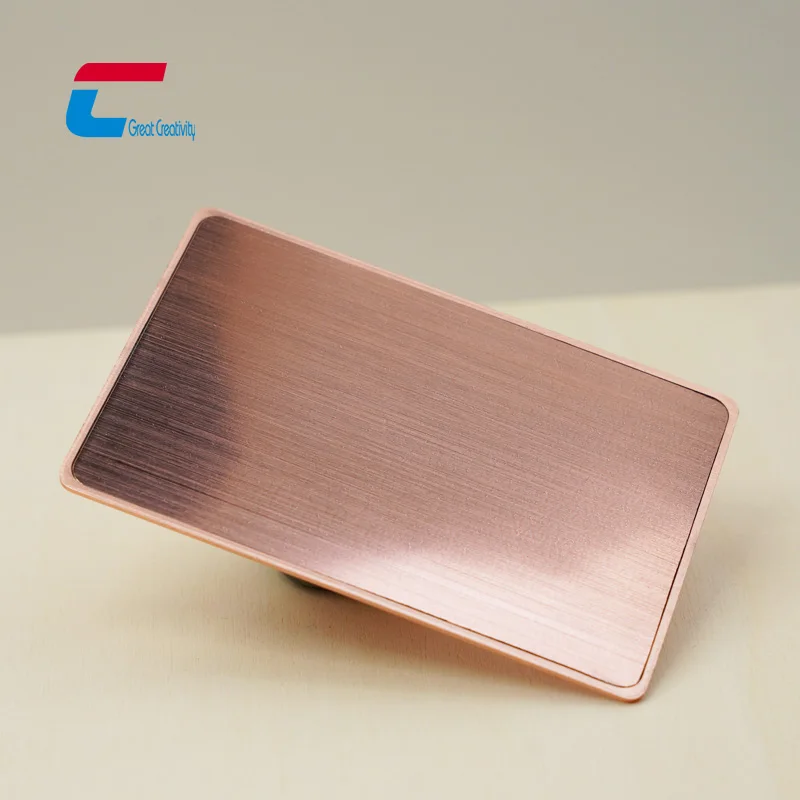 Роскошный Пользовательский логотип металлическая визитная карточка NFC карты матовое золото/розовое золото/серебро nfc