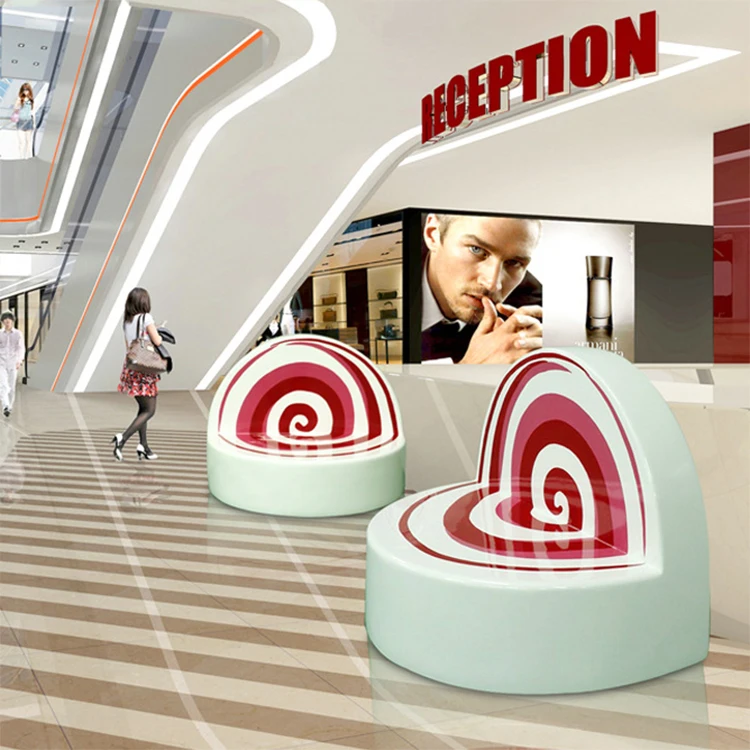Y059 Candy chair Shopping mall public rest leisure Sweet stool commercial street sales departments art decoration candy chairs