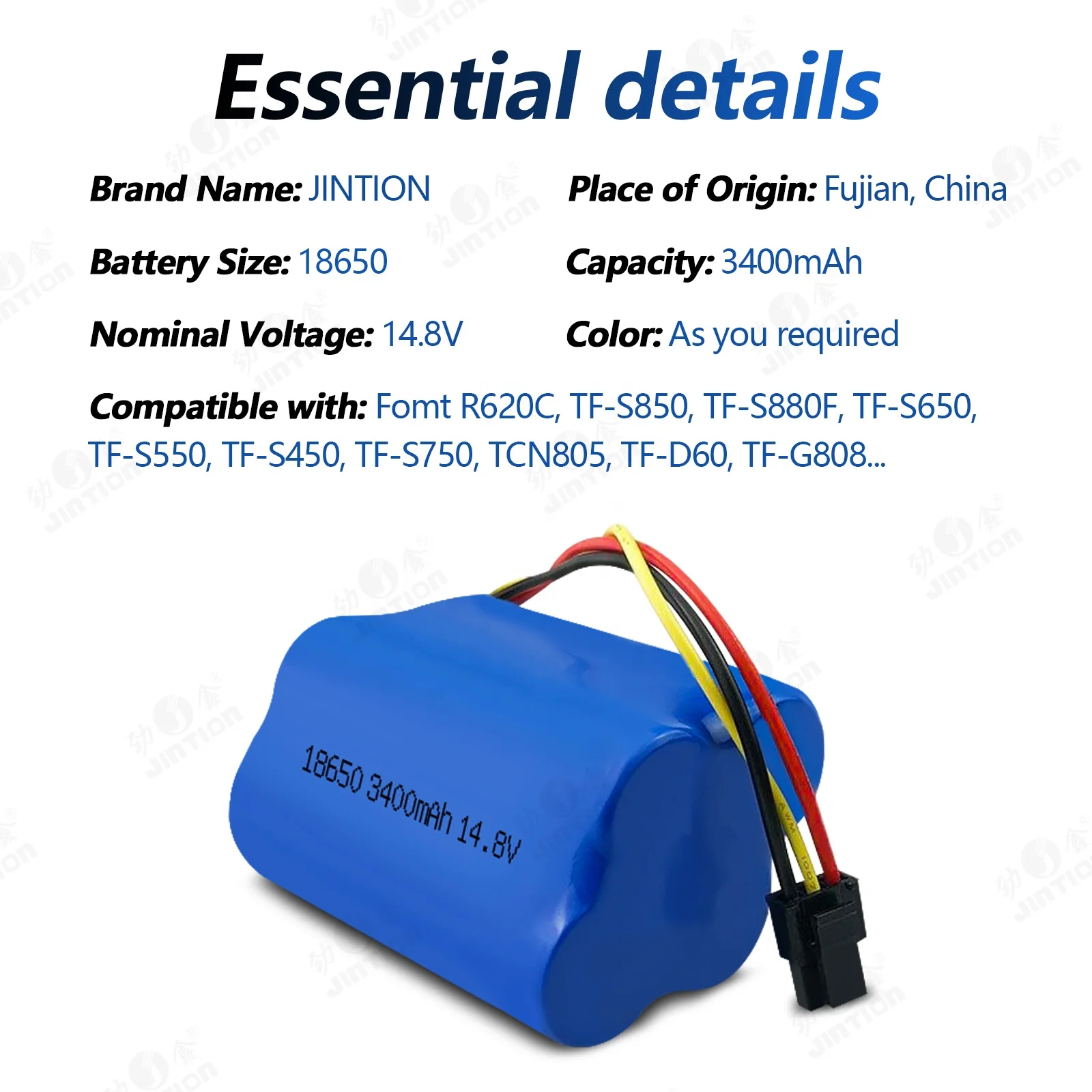 18650 2600mah 14.8v cell lithium Lithium Ion Batteries 3.7v 18650 battery for FIAT TF-S450 S550S650 S850 D60 FORMAT R620C